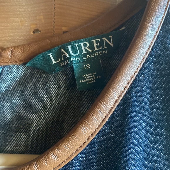 VINTAGE RALPH LAUREN DENIM DRESS - Picture 4 of 7